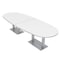 Skutchi Designs 45 in W, 144 in L, 29 in H, Engineered Wood Top, White HAR-BOVL-46X143-DOU-XD09 - alternate 1